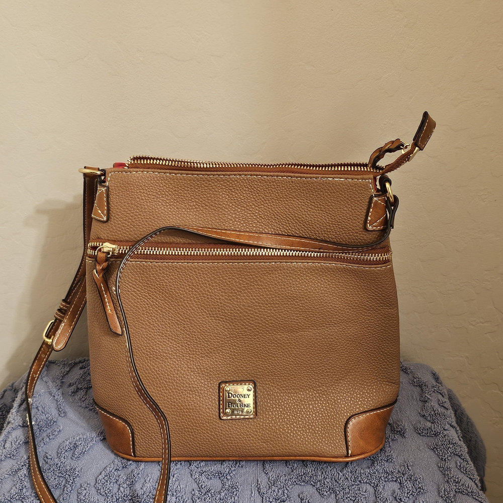 Dooney & Bourke Brown Leather Crossbody Bag